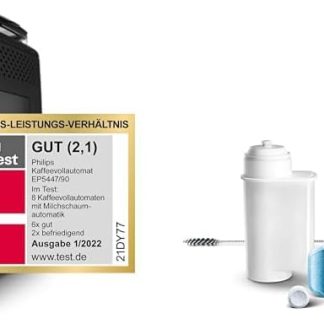 Philips Series 5400 Fully Automatic Coffee Machine & Siemens Care Set for Fully Automatic Coffee Machines TZ80004A