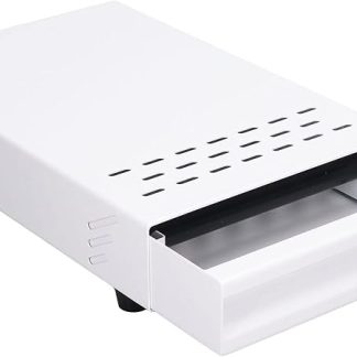 Edelstahl -Kaffee -Klopfenschachtel mit Schublade, abnehmbarer Gummihebel, Nicht -Slip -Füße, ausgezeichnetes Tragvermögen, einfach für Cafe Housed Shop (White)