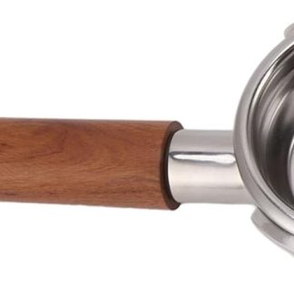 NDNCZDHC 58 mm Bottomless Portafilter, 3 Ears, Espresso Filter Holder, Removable Stainless Steel Coffee Filter Holder, Compatible with Barsetto (A)