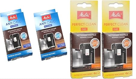 2 x Cleaning Tabs & Descaler Suitable for Melitta Fully Automatic Coffee Machines and Espresso Machines