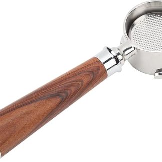 ANKROYU 3 Ohren 51 mm Kaffeebodenloser Griff, abnehmbarer Kaffeegriff, Ersatzteile für Kaffeemaschinen, geeignet für Kaffeemaschinen 0680 0685 (Typ A: Roter Säurezweig)