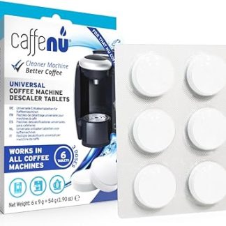 Caffenu Descaling Tablets Pack of 6 | Descaler Tabs for the Fully Automatic Coffee Machine | Suitable for Nespresso, Delonghi, Lavazza | Removes Limescale and Deposits | Complete Barista Kit