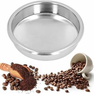 KOMUNJ Backwash Blind Filter 58mm Coffee Machine Backwash Insert Filter Metal Blind Filter Stainless Steel Backwash Insert Blind Filter Espresso Machine Replacement Accessories