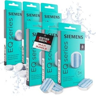 MEISTERZWECK4U For Siemens 30 x Cleaning Tablets & 9 x Descaling Tablets for EQ Series Fully Automatic Coffee Machines - Cleaning Coffee Machine - Removes Coffee Oils from the Brewing Unit, Removes