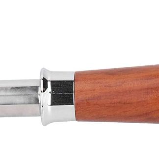 Bottomless Filter Holder, Bottomless Filter Holder for Coffee Machines, Solid Wooden Handle, Double Eyelet, 58 mm, Suitable for Coffee Tools and Accessories (A)