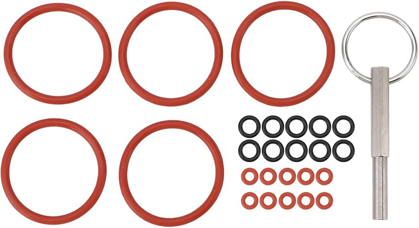 Silikon O Set, Kompatibel mit Reparaturwerkzeug für Kaffeemaschinen Dichtungszubehör, Seal O Kit Dichtungsset, Passend für Verschiedene Marken und Kaffeemaschinen