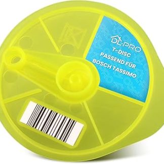 DL-pro Cleaning Disc T-Disc Yellow for Bosch Siemens 17001490 00576836 for Tassimo Coffee Machine Capsule Machine for Automatic Cleaning and Descaling
