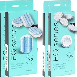Manufacturer's Accessories Cleaning / Care Kit for EQ Fully Automatic Coffee Machines, 2 x 10 Cleaning Tablets and 2 x 3 Descaling Tablets