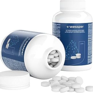 Wessper Coffee Machine Degreasing Tablets 200 Pack Degreasing and Cleaning Tablets for Coffee Machines All Brands Coffee Machines Kettles