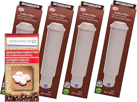 4 x Filter Cartridges for All Nivona Fully Automatic Coffee Machines + 10 Cleaning Tablets