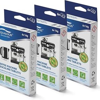 Aqualogis Descaling Tablets XL for Fully Automatic Coffee Machines and Coffee Machines Descaling Tablets Compatible with Jura, Krups, Bosch, Miele, Melitta, WMF etc. (18)