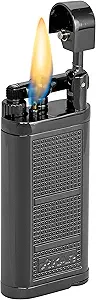 XIKAR® Pipeline Soft Flame Lighter Black includes Pipe Tamper and Scraper Replacement Flint Ignition System