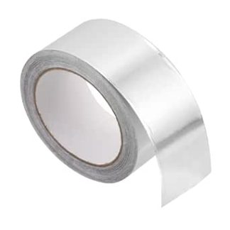 Amosfun 1 Roll of Insulation Tape Made of Aluminium Foil Strapping Packaging Insulation Heat Double Tape for Air Conditioning Duct Silver Tape for Duct Adhesive Tape Silver