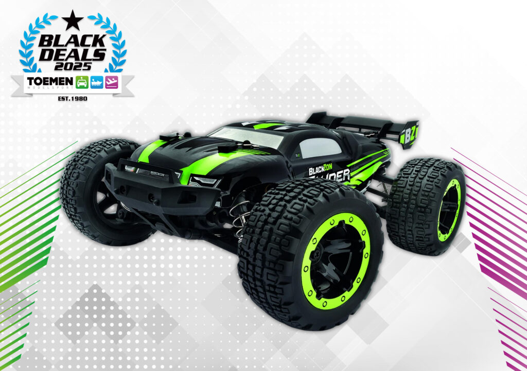 BlackZon Slyder ST Turbo 1/16 4WD Brushless Electric Stadium Truck Green complete with 1000mAh Lipo battery and charger – 50 km/h