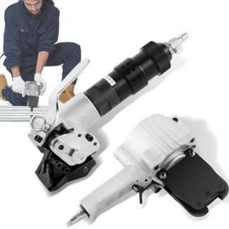 Metal Pneumatic Strapping Tool with Tensioner and Cutting Seal for Safe Packaging, Portable Split Type Baler for High Strength Strapping