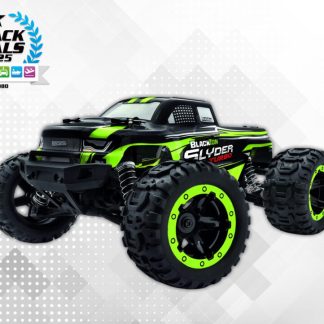 BlackZon Slyder MT Turbo 1/16 4WD Brushless Electric Monster Truck Green complete with 1000mAh Lipo battery and charger – 50 km/h