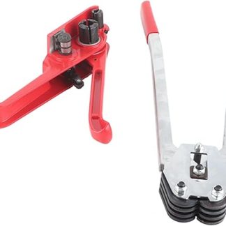 Akozon Premium Manual PP/PET Plastic Strap Tensioner and Capper Tool Kit for Efficient Strapping, Sealing and Packaging, Default