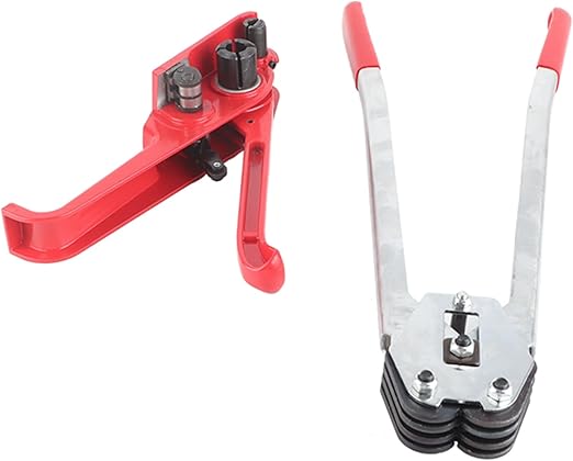 Akozon Premium Manual PP/PET Plastic Strap Tensioner and Capper Tool Kit for Efficient Strapping, Sealing and Packaging, Default