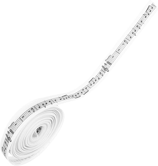 OSALADI Musiknote Druckband Basteln Verpackung Verpackung Polyester Umreifung Feiertagsdekorationen