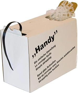 Ropipack Strapping Set Mobile Phone 600 m PP Strapping Band and 200 PP Fastening Clips