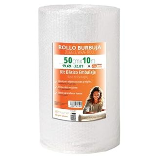 OFITURIA Bubble Wrap Packaging 50 cm x 10 m - Blister Film Transparent and Flexible for Protection during Shipping - Reusable Packaging Film for Household, Commercial and Moving