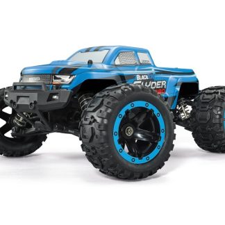 Blackzon Slyder MT Turbo 1/16 4WD 2S Brushless Monster Truck Blue with lipo battery and charger (50km/h)