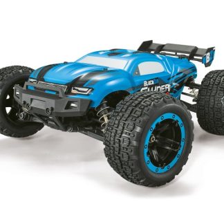 Blackzon Slyder ST Turbo 1/16 4WD 2S Brushless Monster Truck Blue with lipo battery and charger (50km/h)
