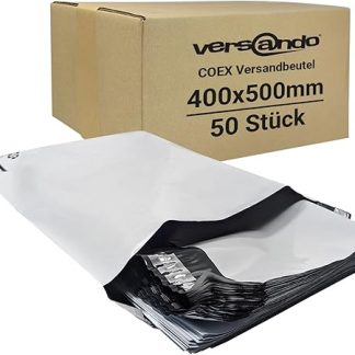 versando Foil Mailing Bags Opaque Film Plastic Self-Adhesive 40 x 50 cm Pack of 50