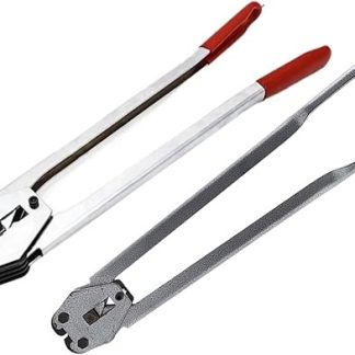 Bale Press J19/C380 Manual Packing Strapping Banding Machine 16-19pet Plastic Steel Belt Bale Pliers Plastic Belt Clip Machine with Strong Pull (Color : Rood, Size : RedJ19)