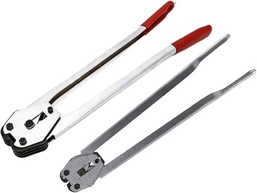 Electric Baler, J19/C380 Manual Packaging Strapping Banding Machine 16-19pet Plastic Steel Belt Bale Pliers Plastic Belt Clip Machine (RedJ19)