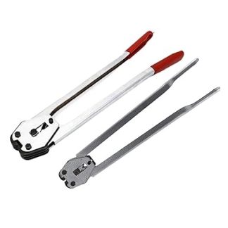 Electric Strapping Machine J19/C380 Manual Packaging Strapping Banding Machine 16-19pet Plastic Steel Belt Bale Pliers Plastic Belt Clip Machine (RedJ19)