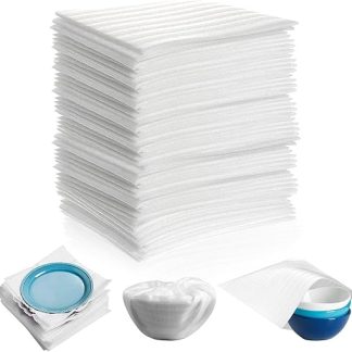 Packaging Material Bubble Wrap Moving Pack of 100 Foam Film for Moving Boxes Boxes Tableware Glasses Wine Bottles Shipping (30 x 30 cm) (Moving Pack of 100)