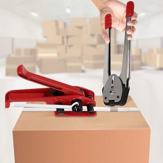 Strapping Tensioner, Strapping Device, Manual Strapping Strap, Strapping Set, Tensioner for Tensioners Including Seal Tensioner Clips for PP Packaging