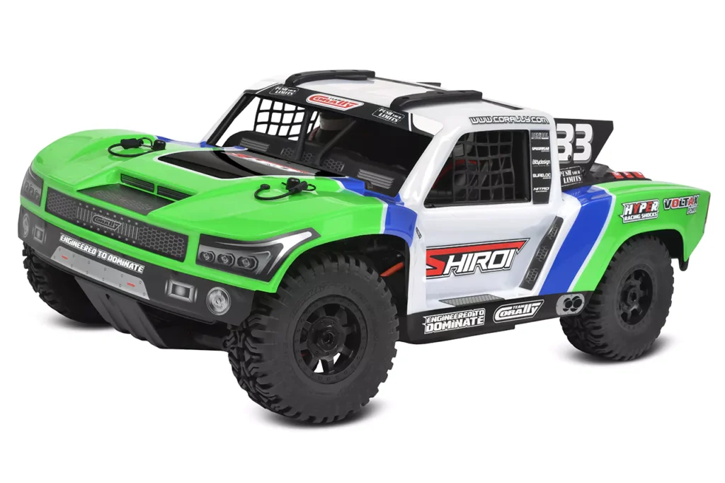 Team Corally SHIROI XP 6S Roller Short Course Truck Green (without motor, controller, servo, transmitter set)