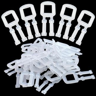 Quick strapping set, 17 mm, clamps for strapping tape, 100 pieces, manual strapping set, strong and unbreakable, for securing boxes and cardboard packaging (17 mm)