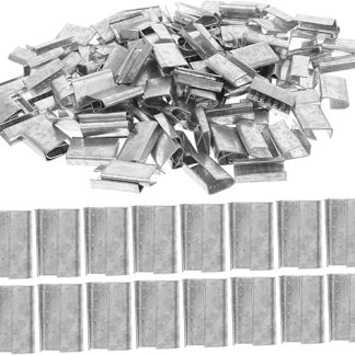 SOIMISS Metal Banding Clip Steel Packaging Clip Robust Durable Versatile Use for Manual Packaging and Pet Strapping Easy to Use