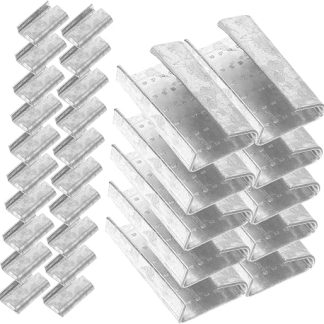 PLAFOPE Steel Strap for Strapping with Metal Buckle Closure for Packaging, Parcel Banding Clips, Strapping Buckles, Sturdy Band Clip for Packaging Requirements