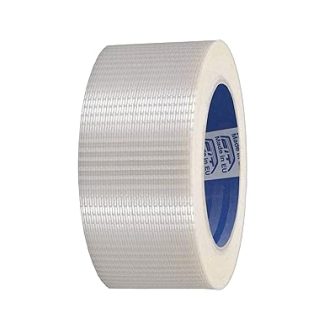 ACIT, Transparent Reinforced Fabric Tape Roll 50mm x 50m with Tear-Resistant Interwoven Structures