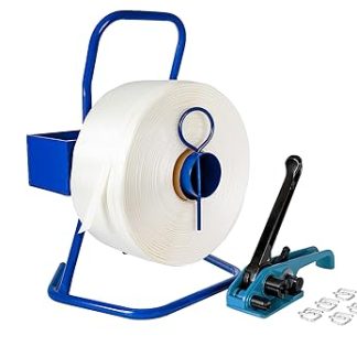 Kortpack Strapping Set 25 mm Complete with Roll, Tensioner, 100 Clips and 500 m Polyester Strap