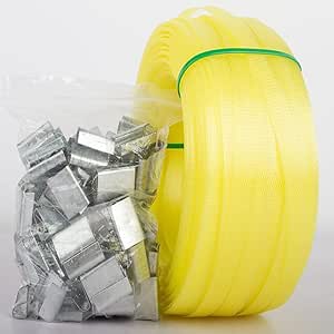 Manual Strapping Kit Including Strapping Set (100 m PP Strapping Tape + 100 Metal Clips)