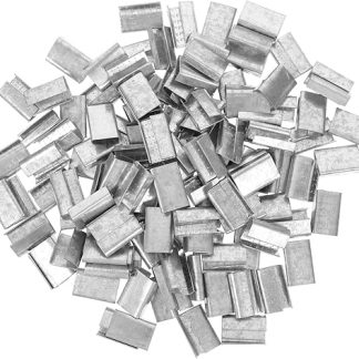 HIAKDOFT 1 set of handy packaging clips made of galvanised steel for manual strapping, versatile for pet packaging and efficient hand packaging