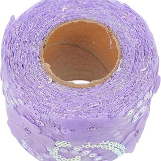OSALADI Voileband Besticktes Paillettenband Florales Dekoratives Band Diy Kopfbedeckungsband Gurtband Nähen Umreifen Verpacken Basteln Schleifen Machen Material Textur Alltag Anlässe Gesch