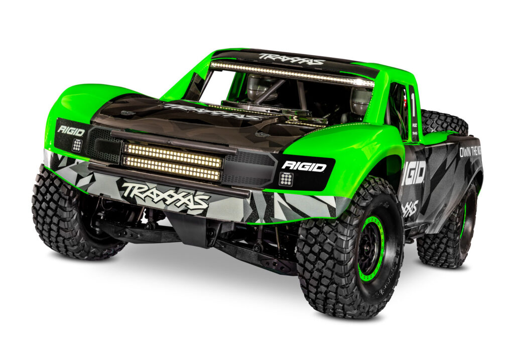 Traxxas Unlimited Desert Racer 4WD Race Truck RTR TSM 2.4Ghz Green with LED set – without battery and charger