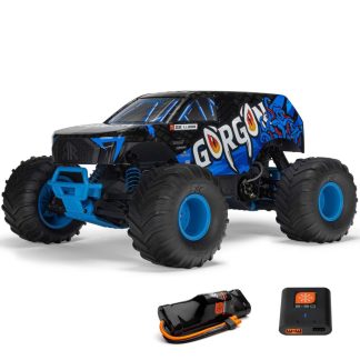 ARRMA 1/10 GORGON 2WD RTR Brushed Monster Truck Blue complete with battery and charger (Version 2025/2026)