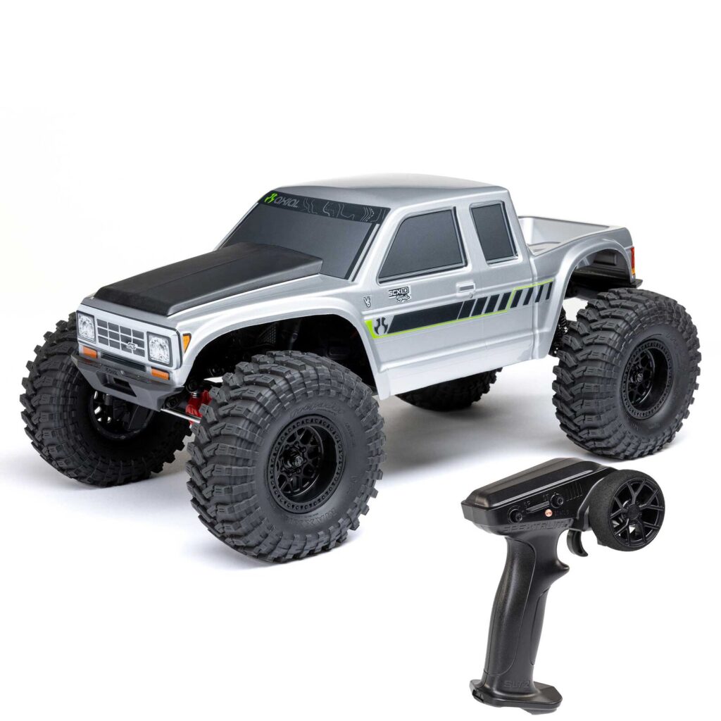 Axial 1/10 SCX10 III Coyote 4X4 RTR Brushed Rock Crawler – Silver