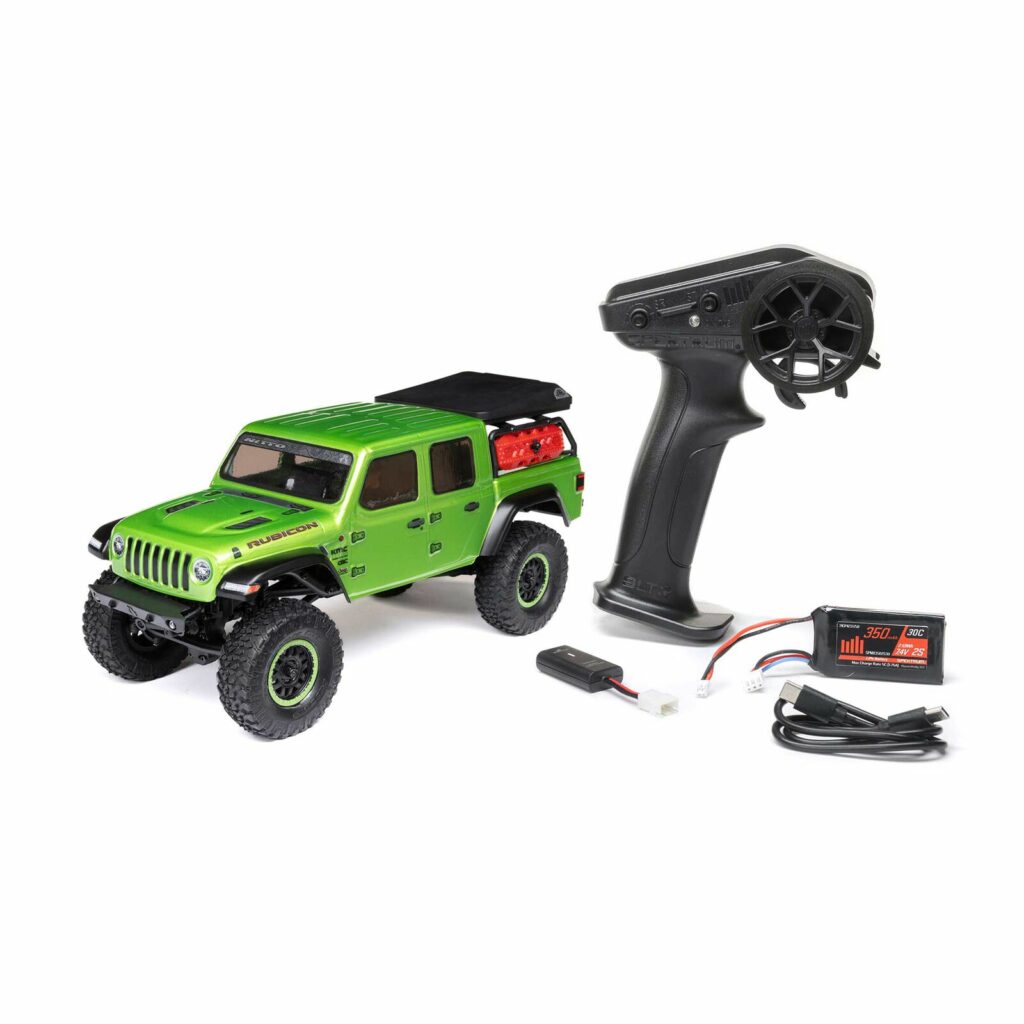 Axial 1/24 SCX24 Jeep JT Gladiator V2 4WD Rock Crawler Brushed RTR Green (Version 2024)