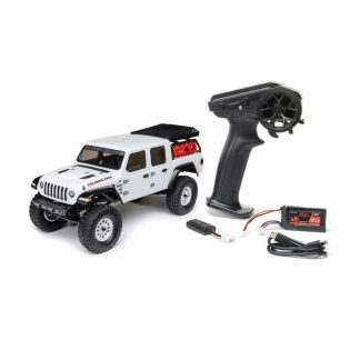 Axial 1/24 SCX24 Jeep JT Gladiator V2 4WD Rock Crawler Brushed RTR White (Version 2024)