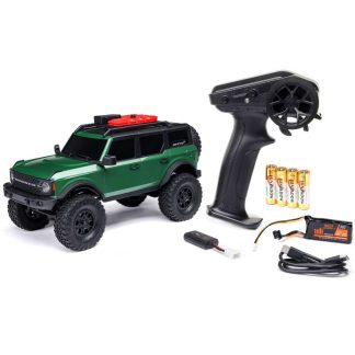 Axial 1/24 SCX24 Ford Bronco 4X4 RTR Brushed Rock Crawler complete with battery and charger – Green (Toemen Summer Sale)