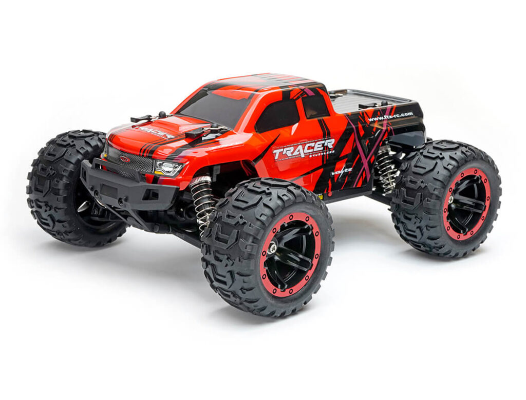 FTX TRACER 1/16 4WD Electro brushless Monster Truck RTR – Red