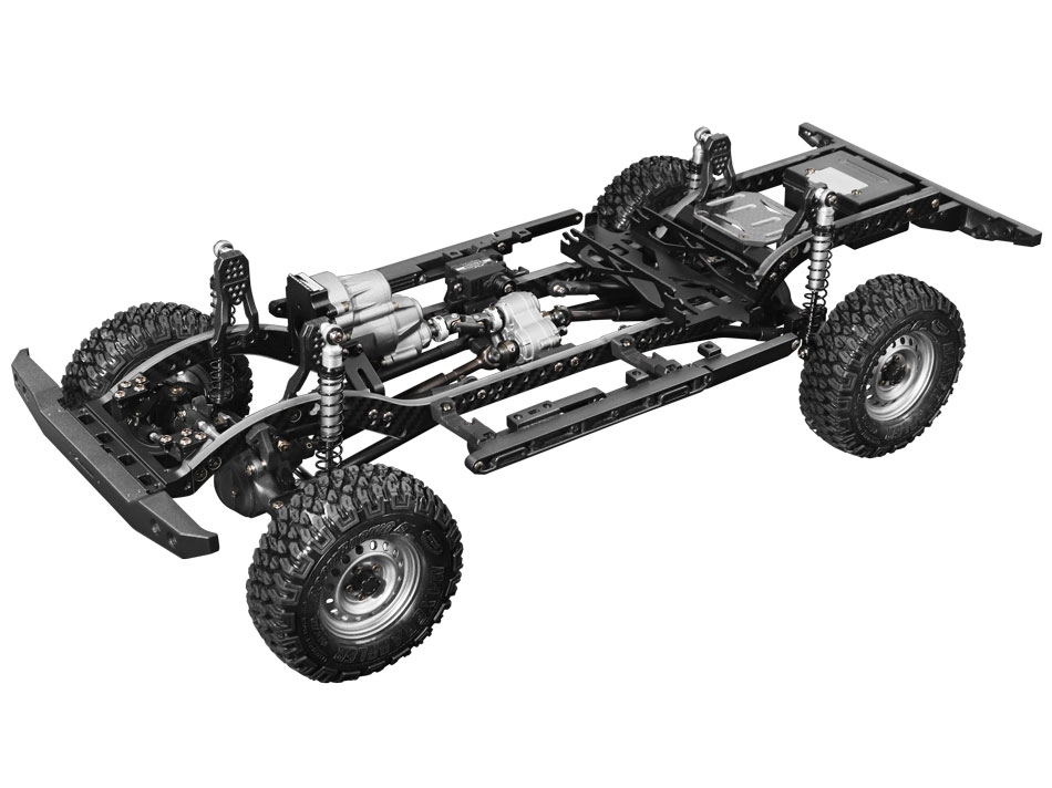 Boom Racing 1/10 4WD Scale Performance Chassis Kit Link Version for Team Raffee Co. D110 for BRX02 – BR8004